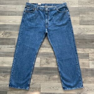 NWT Levi's 505 Regular Straight Leg Jeans Mens 46X32 Blue Stonewashed 04505 4891